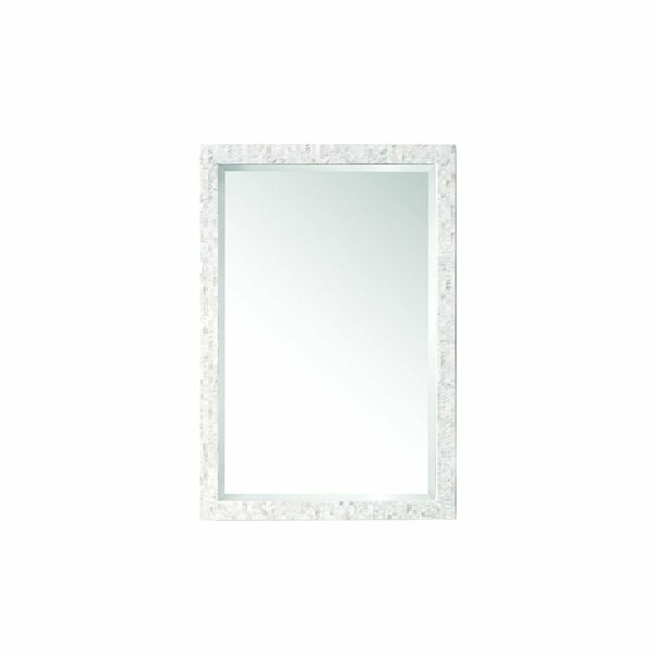 James Martin Vanities Callie 26in Mirror, White Mother of Pearl 725-M26-MOP